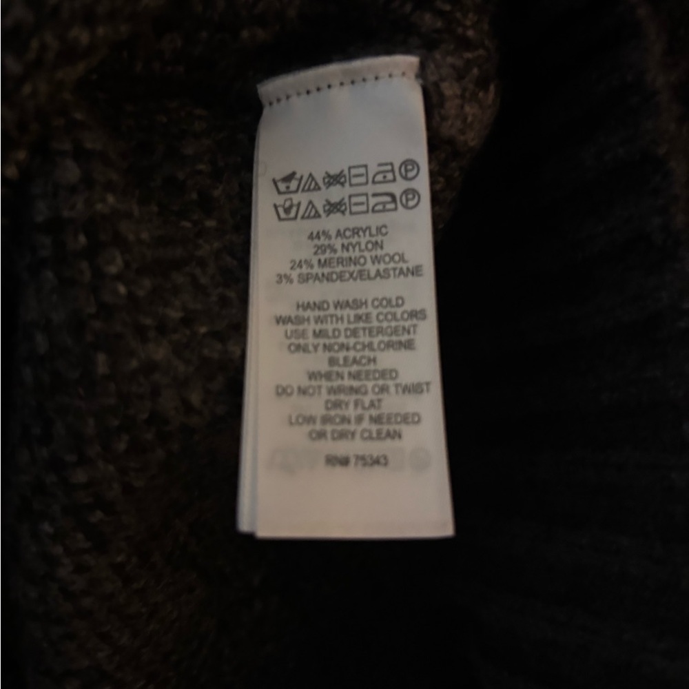 Cynthia Rowley Wool Blend Gray AnimalLeopard Print Sweater - small - Picture 5 of 5
